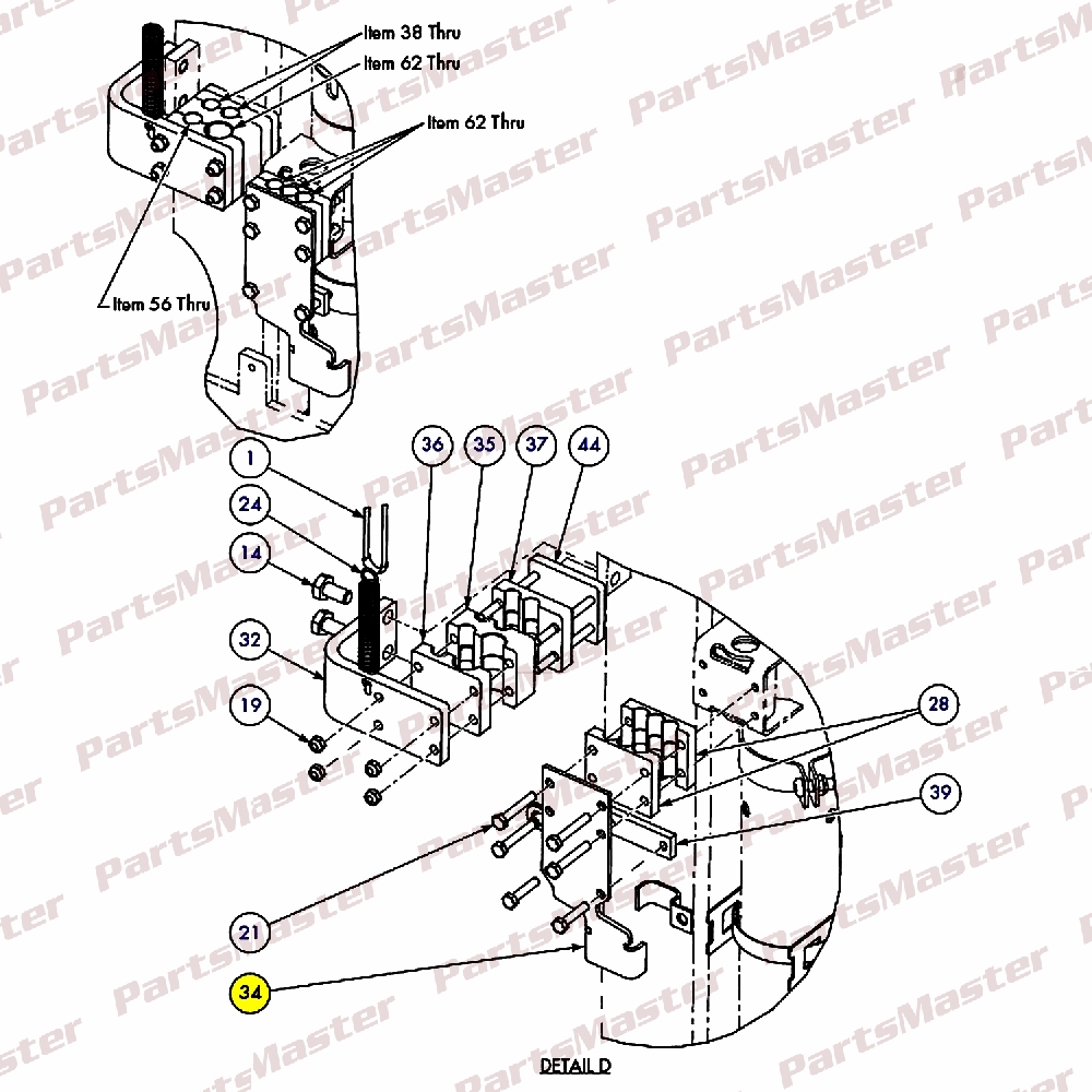 1019549_7-224_34-1.jpg BRACKET - HOSE ROUTING (1019549) - Image 1