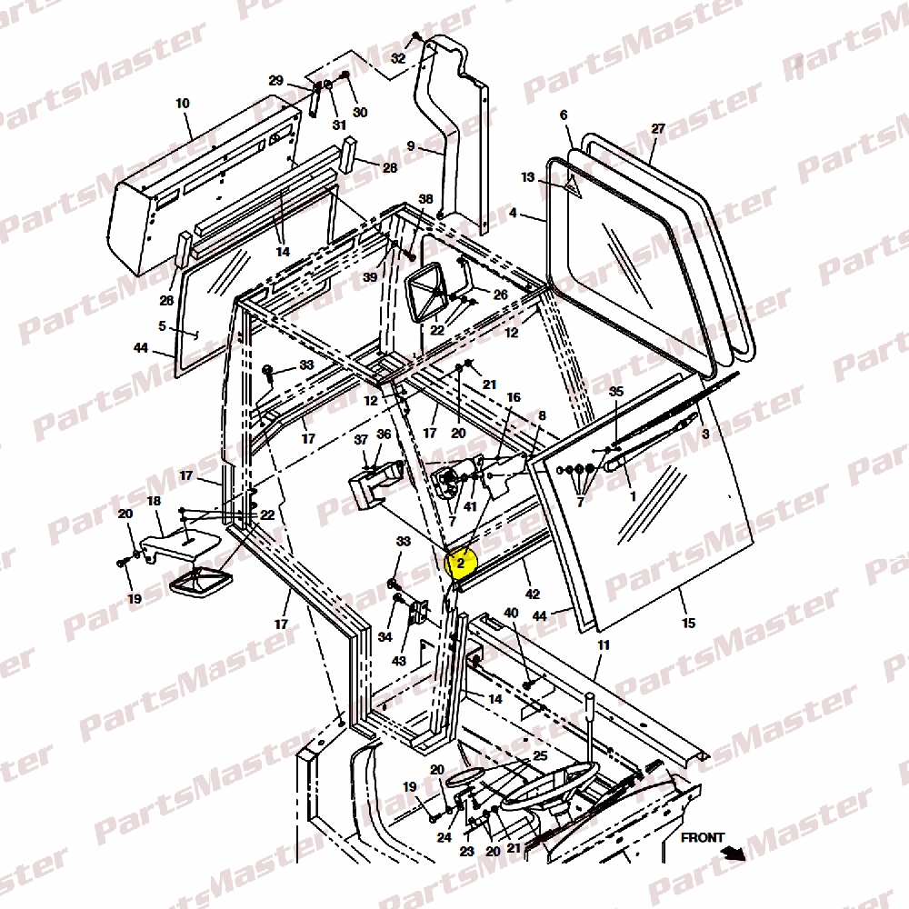 1067891_O6_2-1.jpg Plate, Motor, Wiper, Cab (1067891) - Image 1