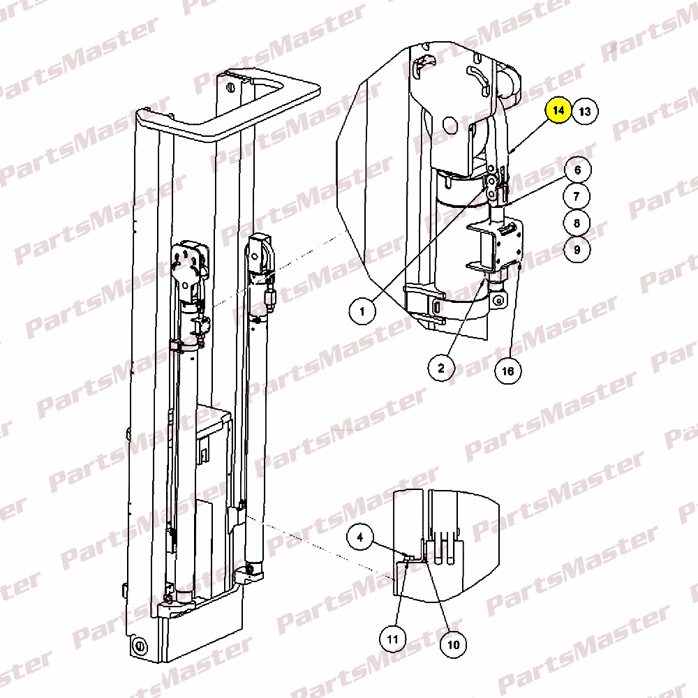 1074265-095_7-7a_14-1.jpg Chain, Lift (107 in. Chain Length, 181 in. OACH) (BL- 834)(1074265/095) - Image 1