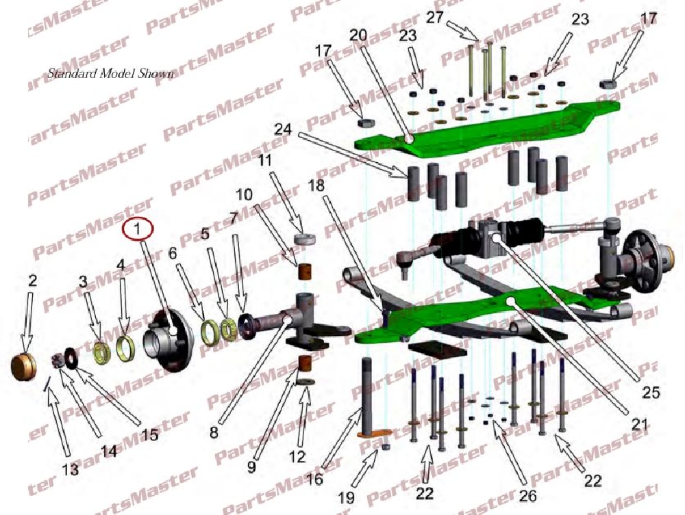 12-115-15-96-329-00-1.jpg HUB W/BRAKE (12-115-15) - Image 1