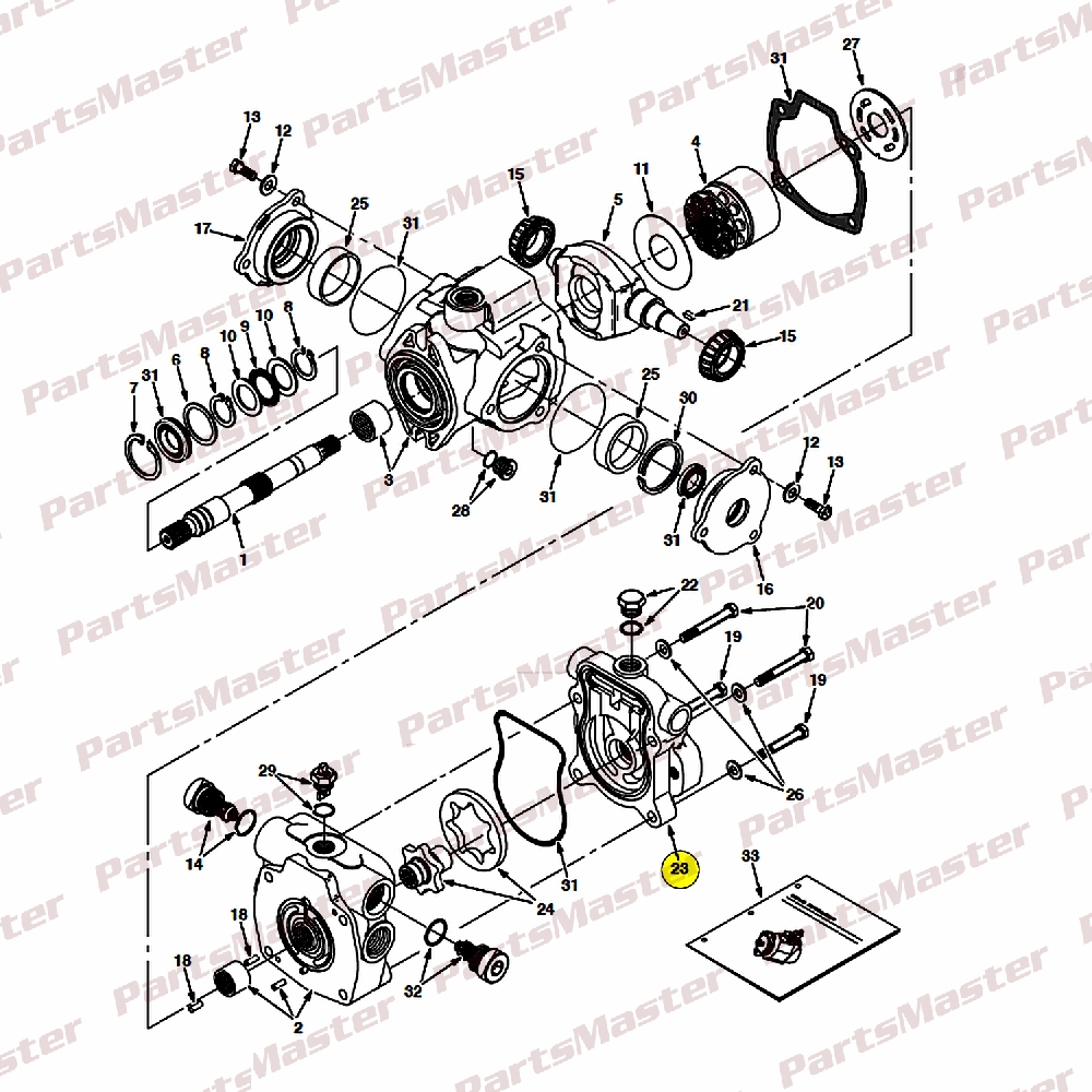373700_B6_23-1.jpg Adaptor Assy, Pump, Hyd(373700) - Image 1