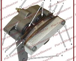 Brake Assembly, Left Side, Complete- (41-351-80), (41-351-88), (41-351-92)