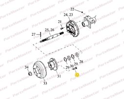 Wheel Stud (66-610-28; 96-329-30)
