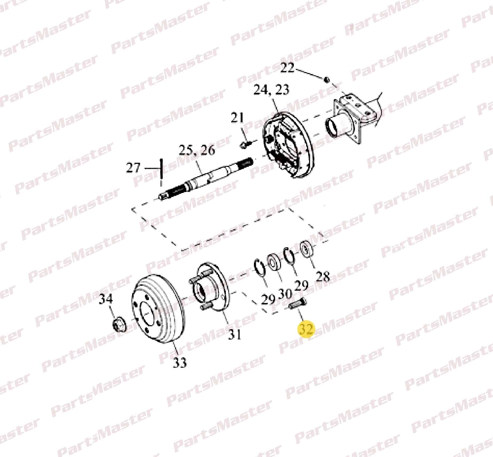 66-610-28-1.jpg Wheel Stud (66-610-28; 96-329-30) - Image 1