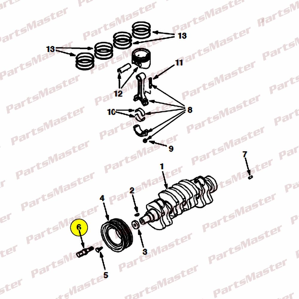 M6_6_9010518-1.jpg Bolt, Sprocket, Cshft(9010518) - Image 1