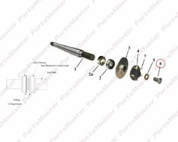 Rear Axle, Grade 5 (88-268-30)
