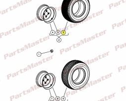 Tire, Kenda, 18x8.5-8, 6-ply Xtr (102569302)
