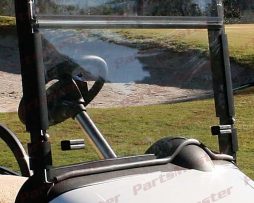RedDot 2008-2023 EZGO RXV Folding Clear Windshield with Rubber Trim (606584)