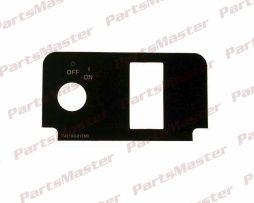EZGO Console Plate Label W/Key Switch W/O-lights (Years 2000-Up) (74316-G01)